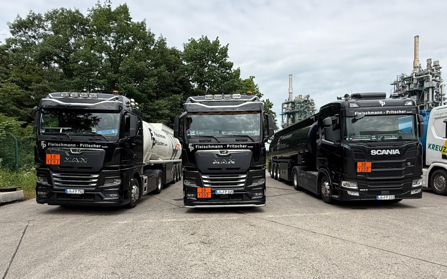 Zeichnung von einer Raffinerie